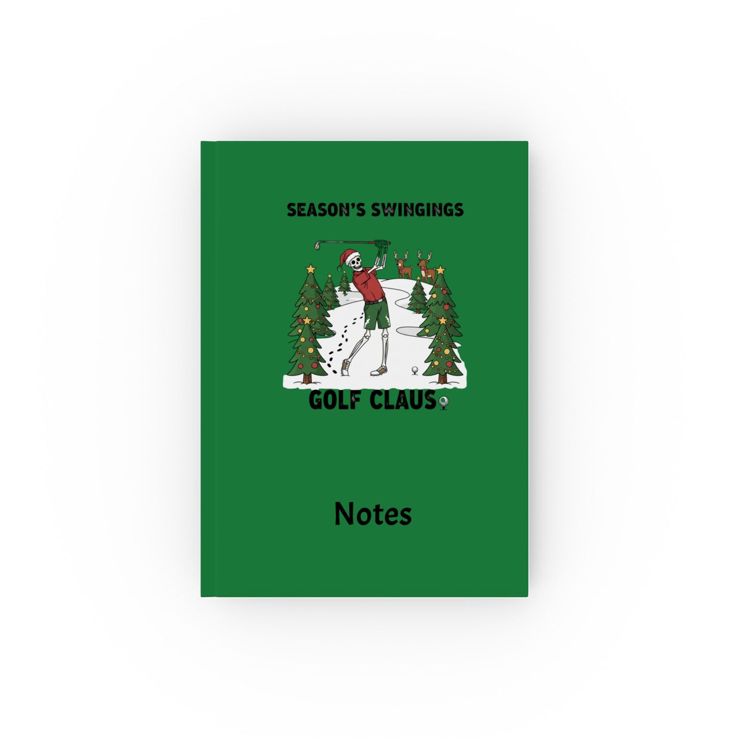 Golf Claus Christmas Notebook – Season’s Swingings Golf Journal