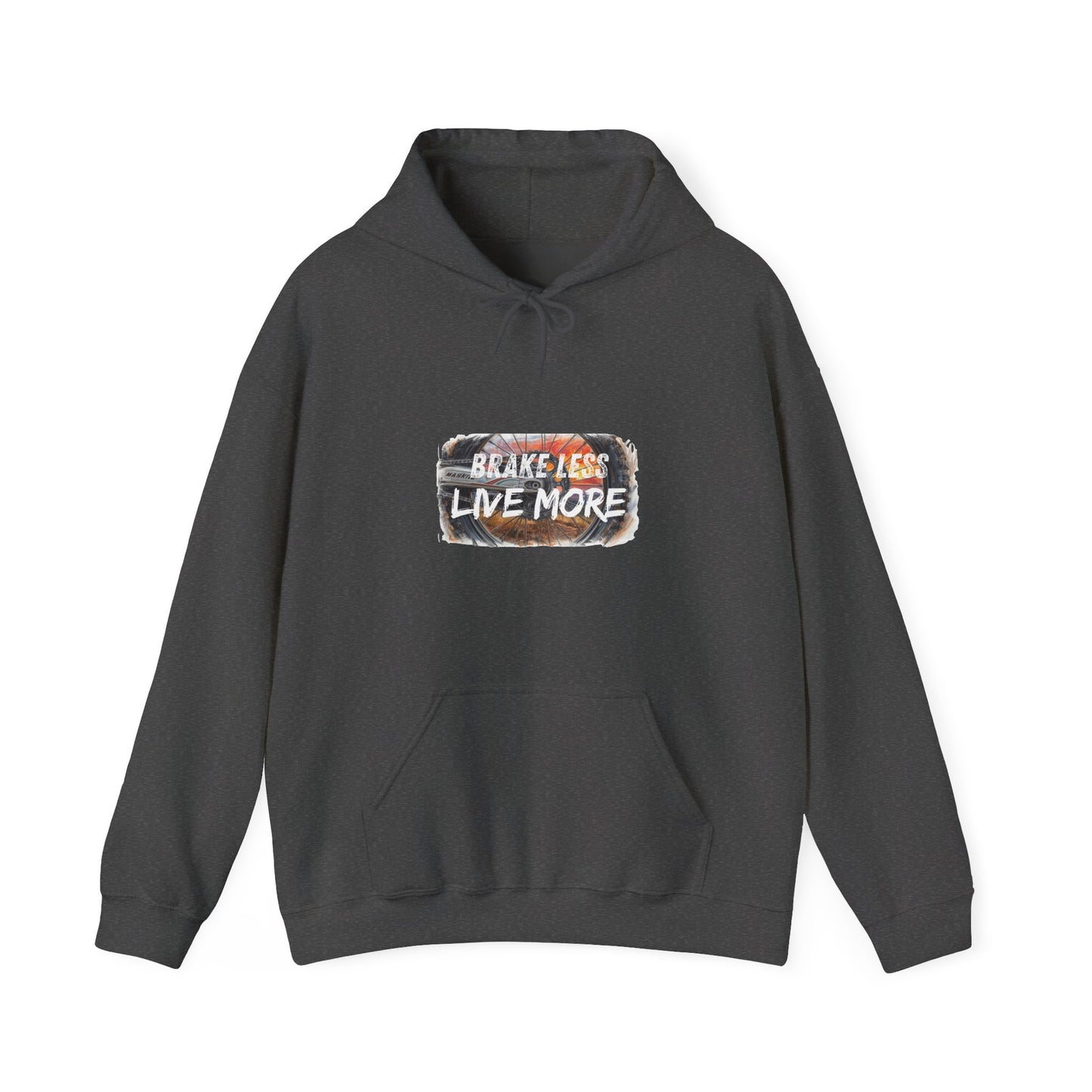 Brake Less Live More Hoodie — Motocross Graphic Pullover