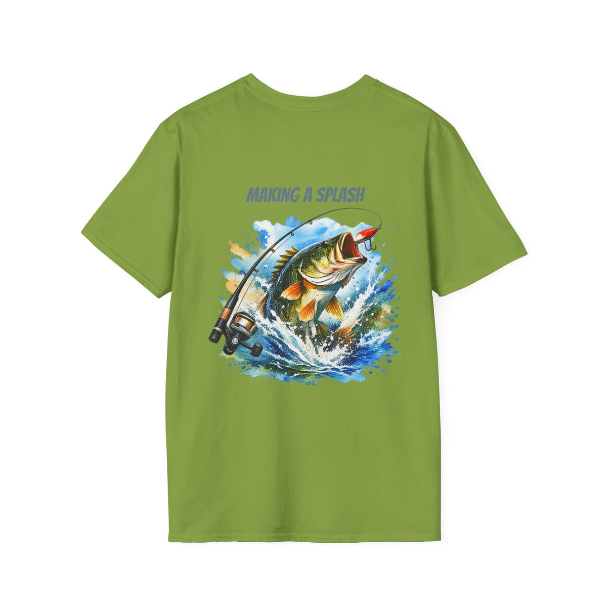 Angeln T-Shirt Macht Furore Fisch Grafik Tee