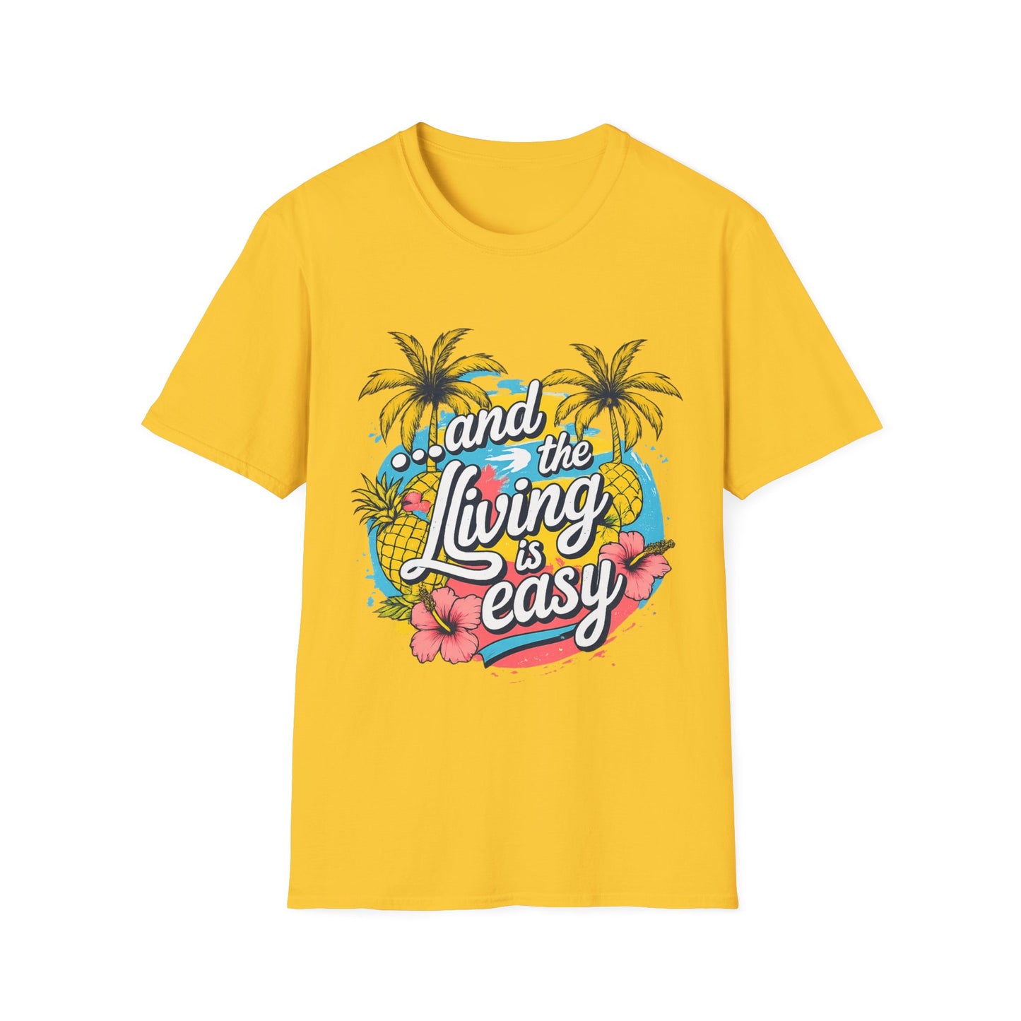 T-shirt Tropical « Easy Living » – T-shirt unisexe doux