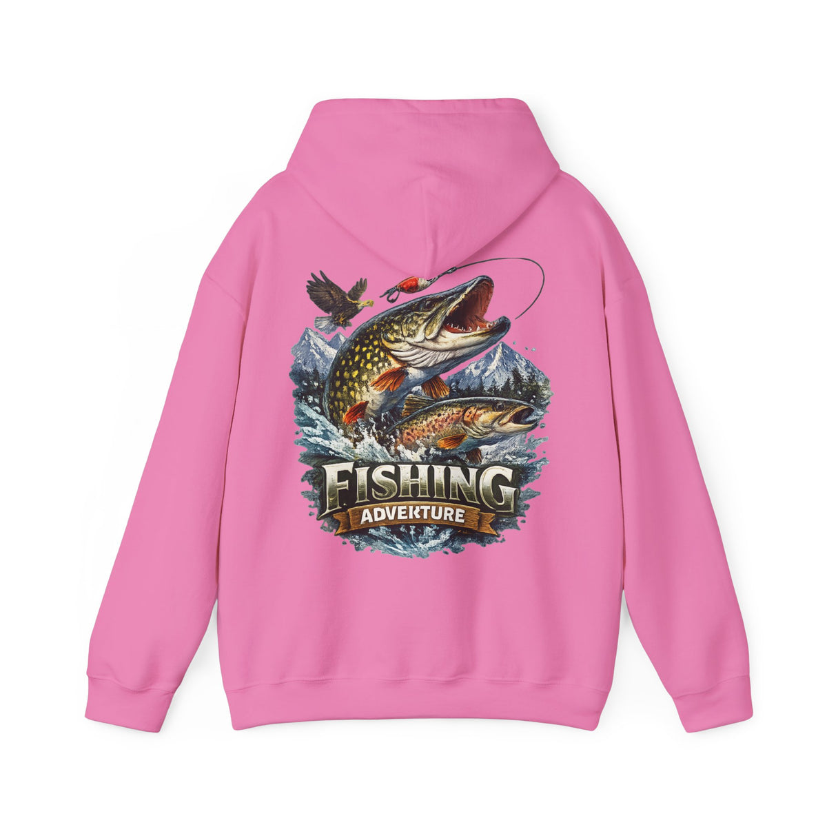 Fishing Adventure Back Print Hoodie – Angler Graphic Hoodie