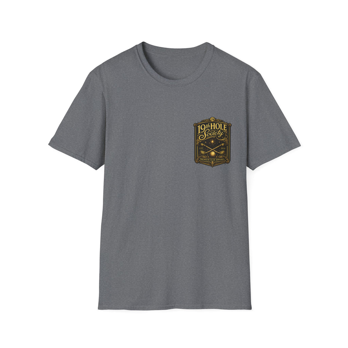 19th Hole Society Champagne and Golf T-Shirt