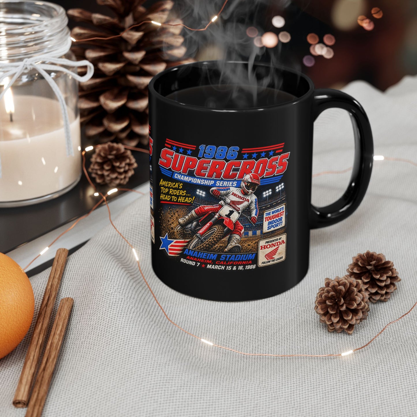 Supercross 1988 Racing Black Mug
