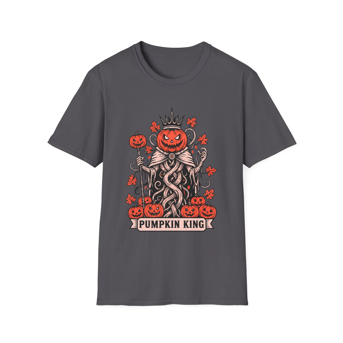Pumpkin King Halloween Unisex T-Shirt – Gothic Pumpkin Graphic Tee