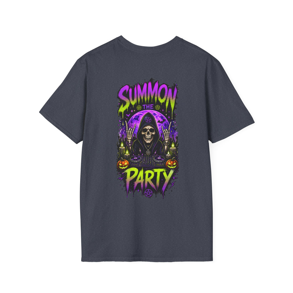 Summon The Party Halloween Unisex T-Shirt – Front & Back Print