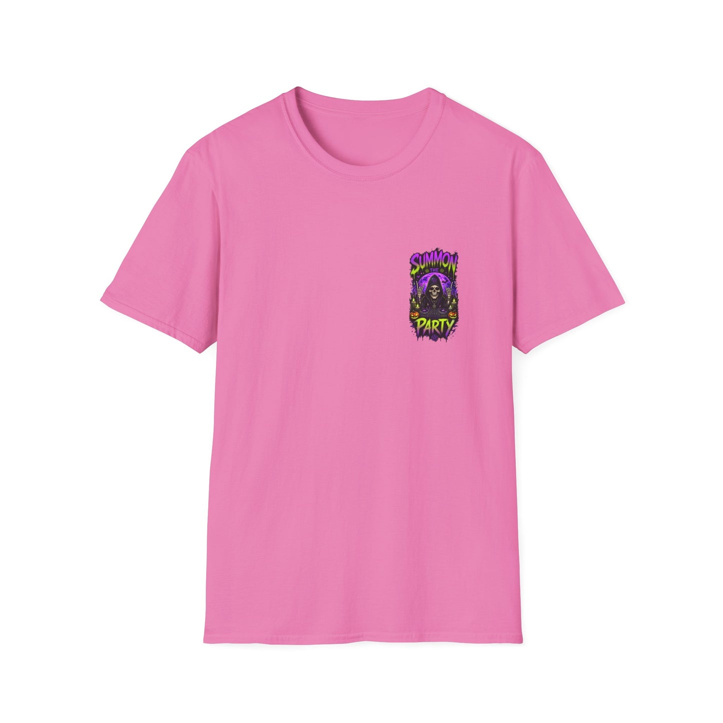 Summon The Party Halloween Unisex T-Shirt – Front & Back Print