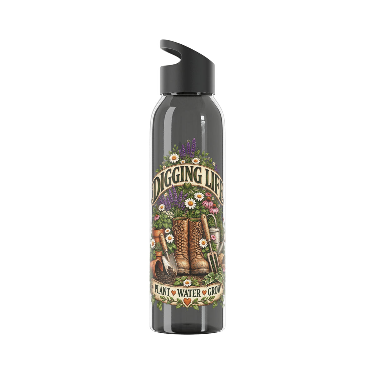 Digging Life Vintage Garden – Slimline Water Bottle