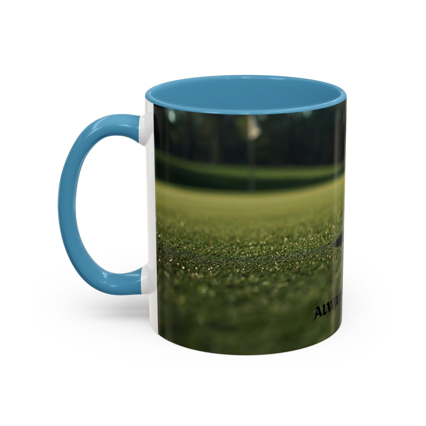 Golf-Inspired Accent Coffee or Tea Mug | Perfect Gift for Golf Lovers | Always A Good Day | Coffee or Tea Mug for Golfers