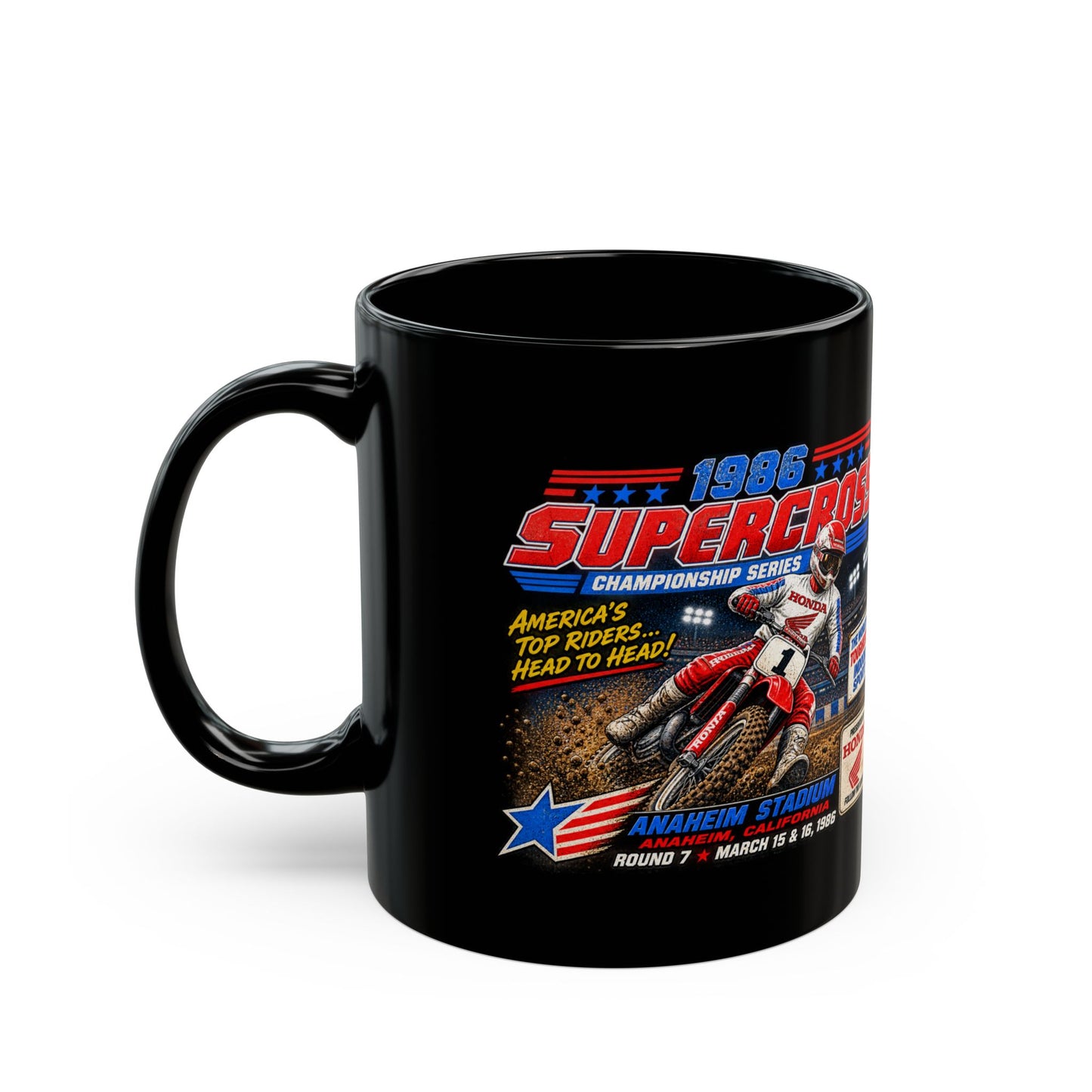 Supercross 1988 Racing Black Mug