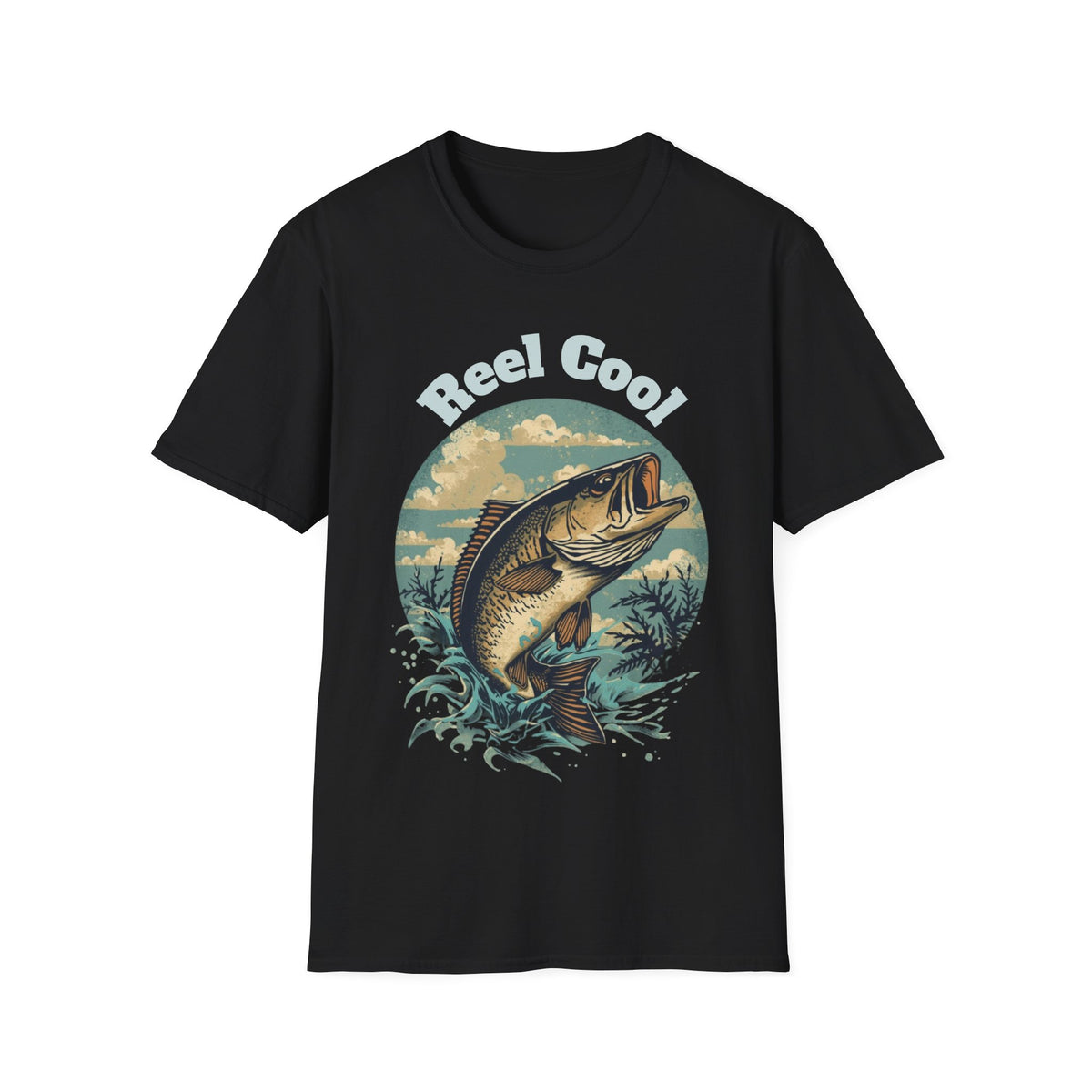 T-shirt de pêche « Reel Cool » – T-shirt graphique rétro pour pêcheur
