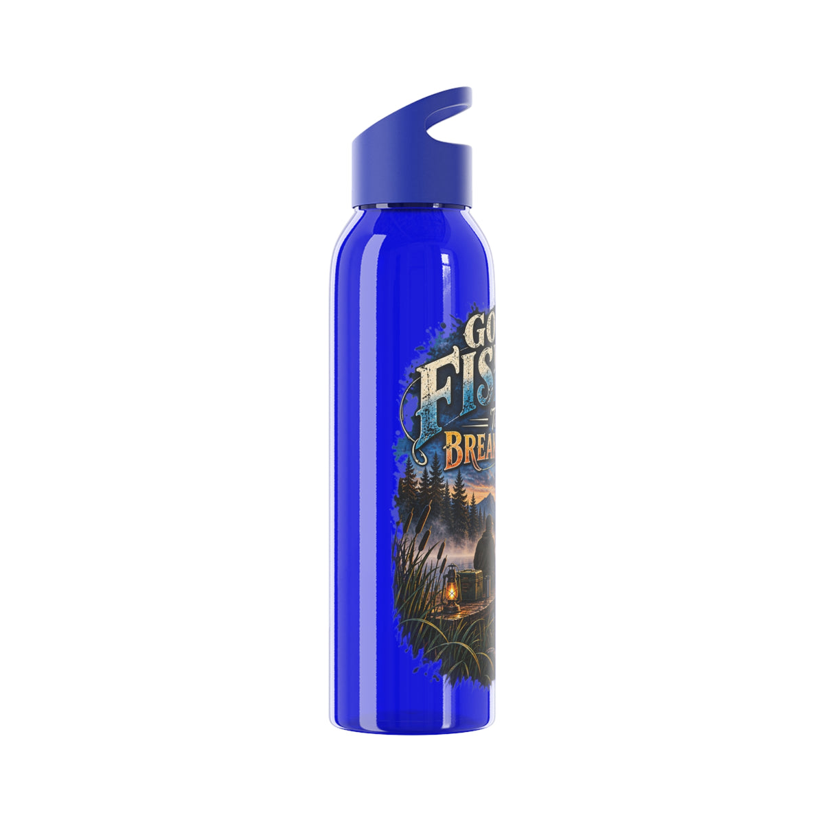 Going Fishing 'Til the Break of Dawn Water Bottle — Fishing Sunrise Stainless Bottle