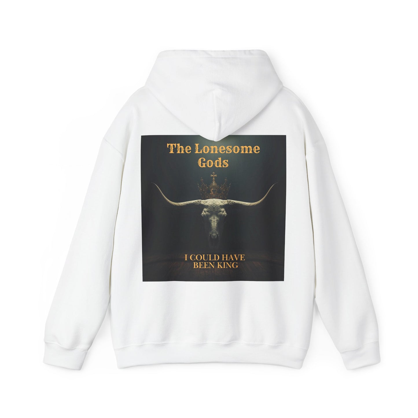 Lonesome Gods Graphic Hoodie - Unisex Heavy Blend Sweatshirt with graphics to both sides