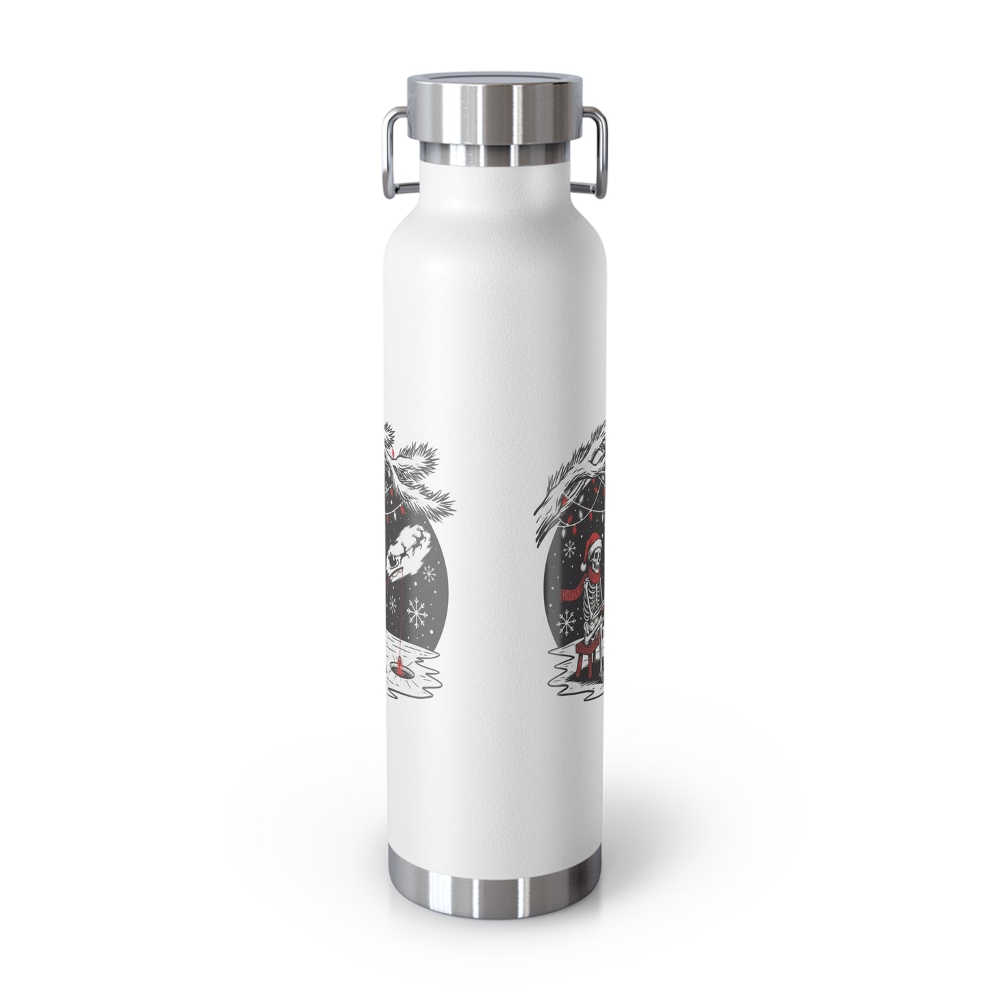 Merry Fishing Christmas Insulated Flask – Festive Fishing Bottle