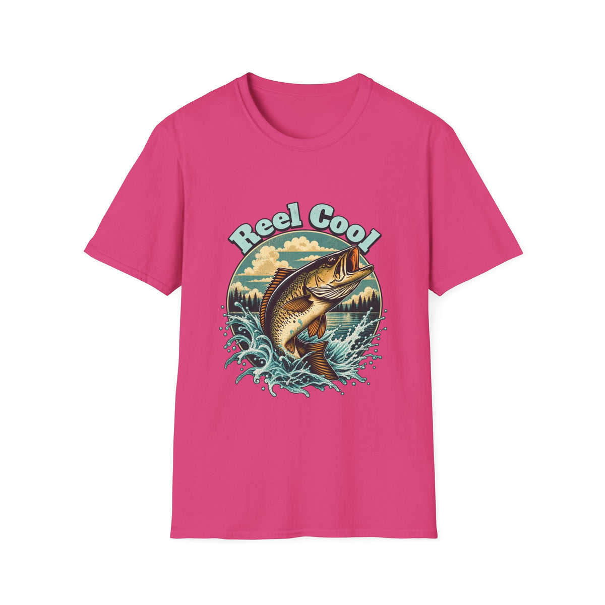 T-shirt de pêche « Reel Cool » – T-shirt graphique rétro pour pêcheur