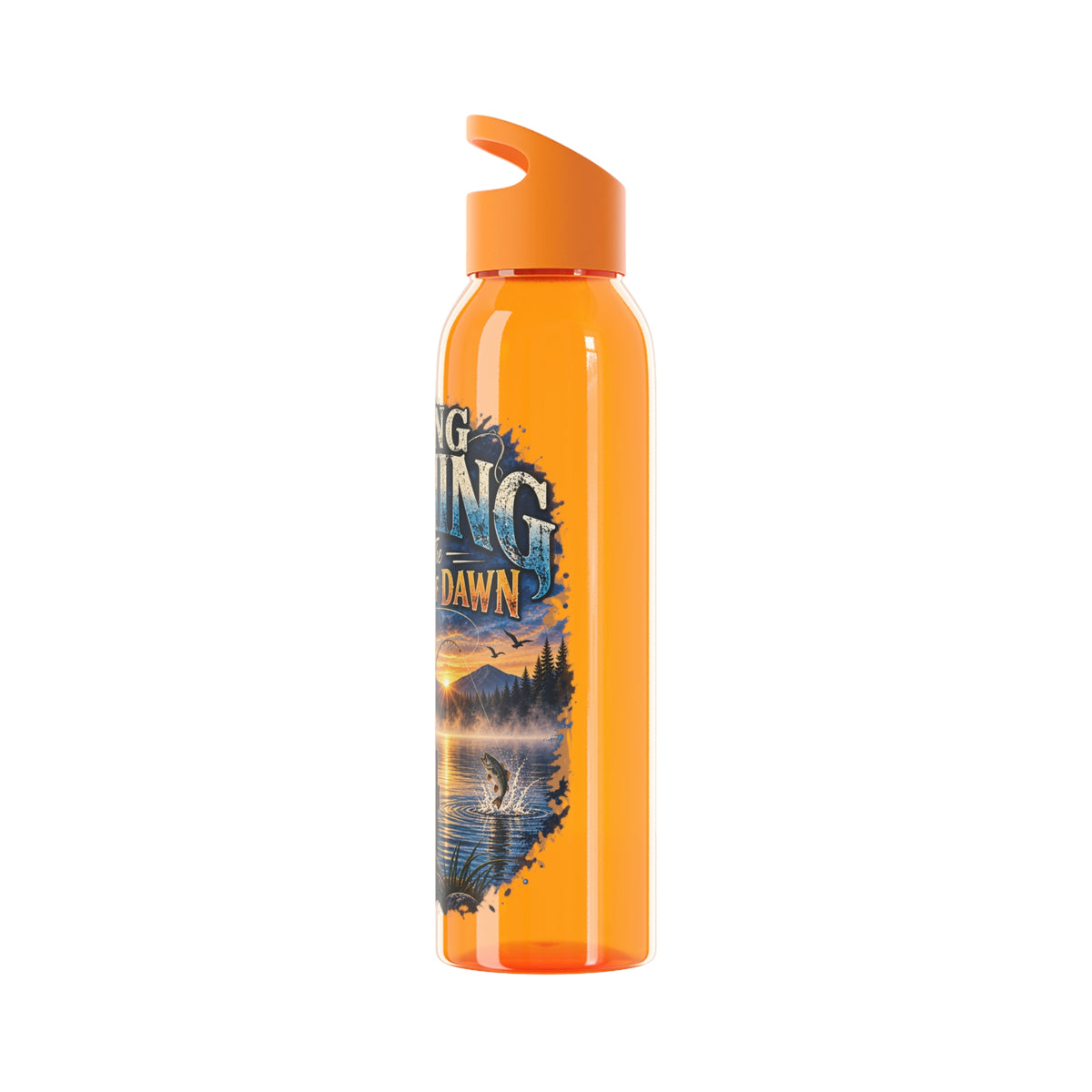 Going Fishing 'Til the Break of Dawn Water Bottle — Fishing Sunrise Stainless Bottle