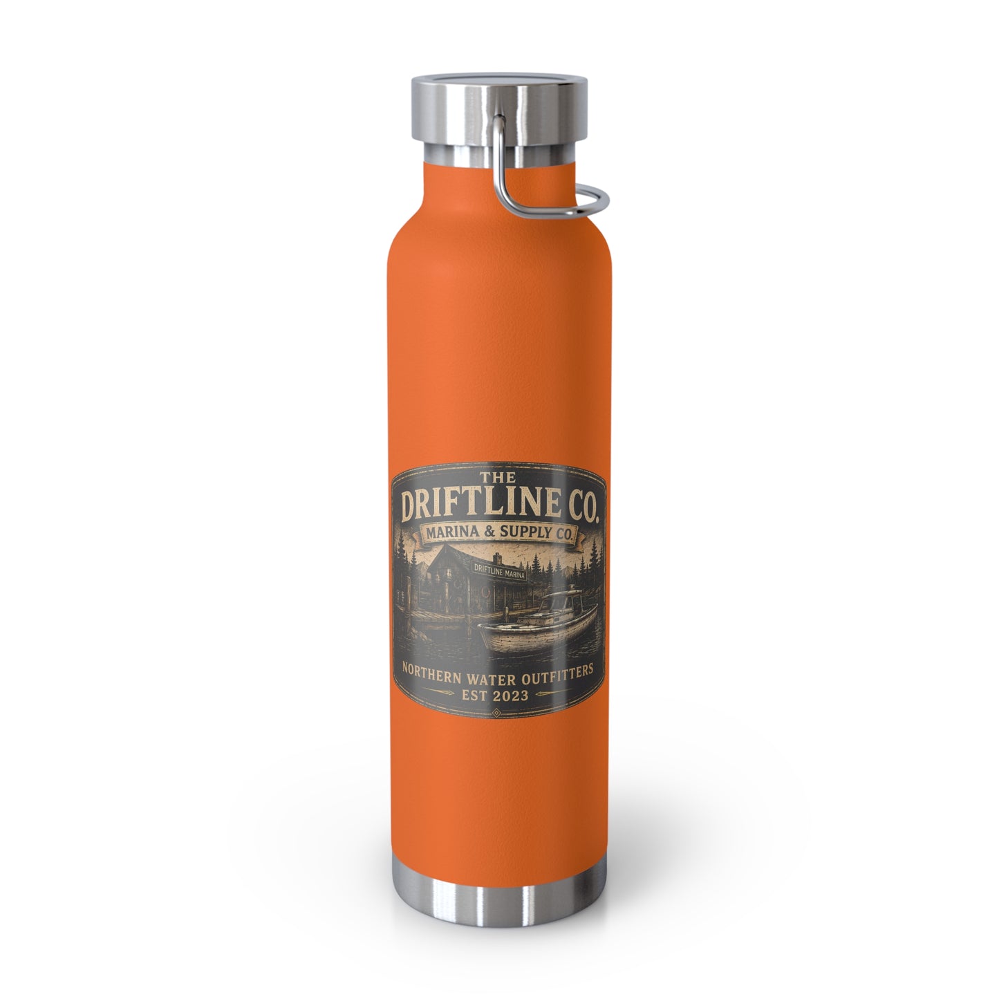 The Driftline Company Marina & Supply Co. Insulated Flask | Northern Water Outfitters Stainless Steel Water Bottle