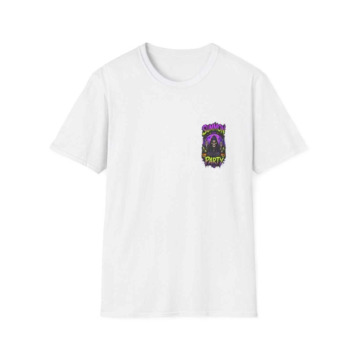 Summon The Party Halloween Unisex T-Shirt – Front & Back Print