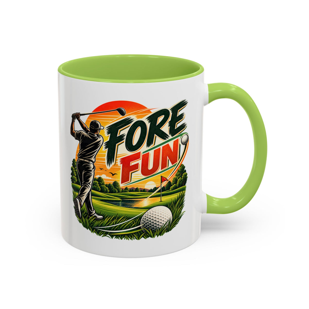Fore Fun Golf-Tasse – Retro-Golfer-Tasse