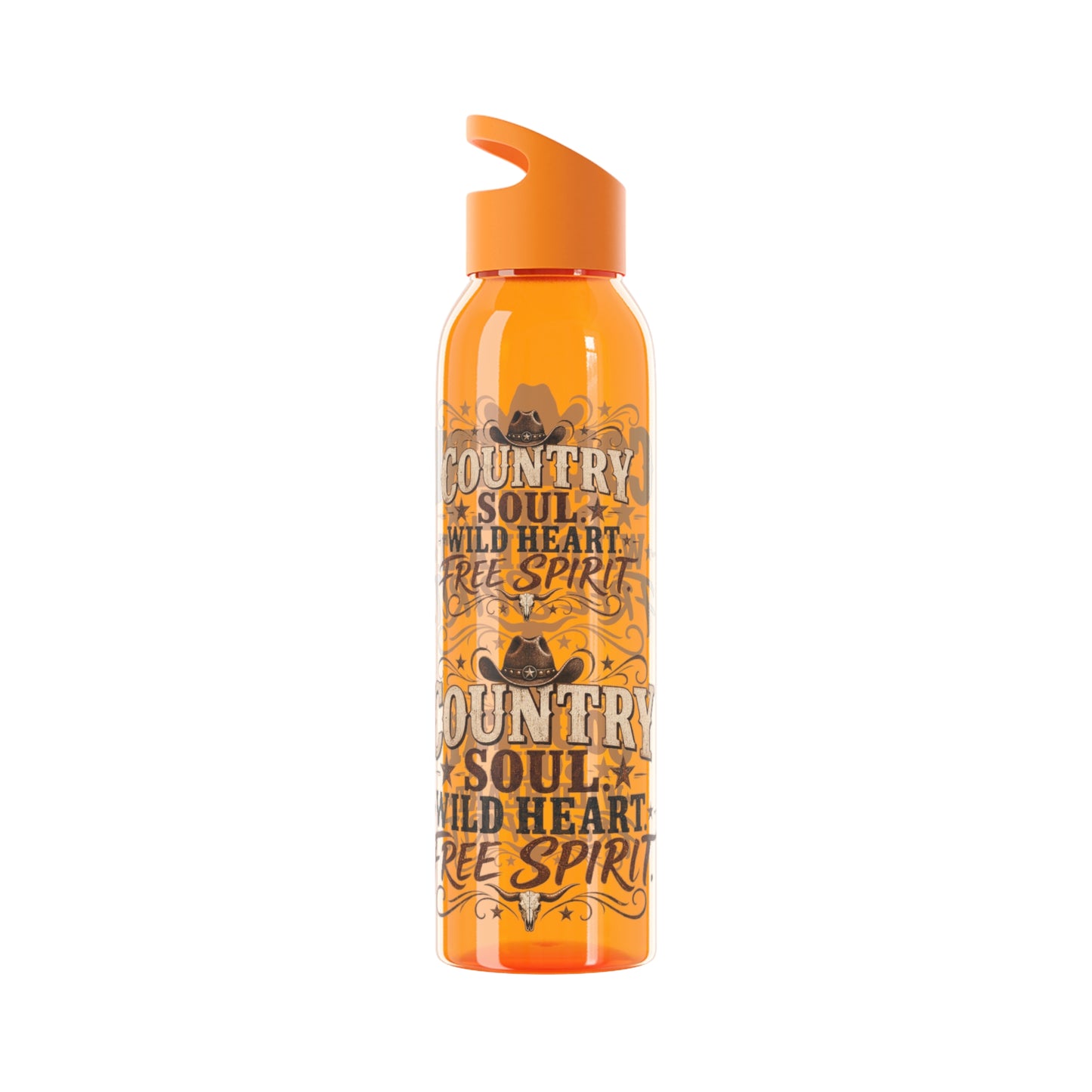 Country Soul Wild Heart Free Spirit Water Bottle – Country Western Bottle