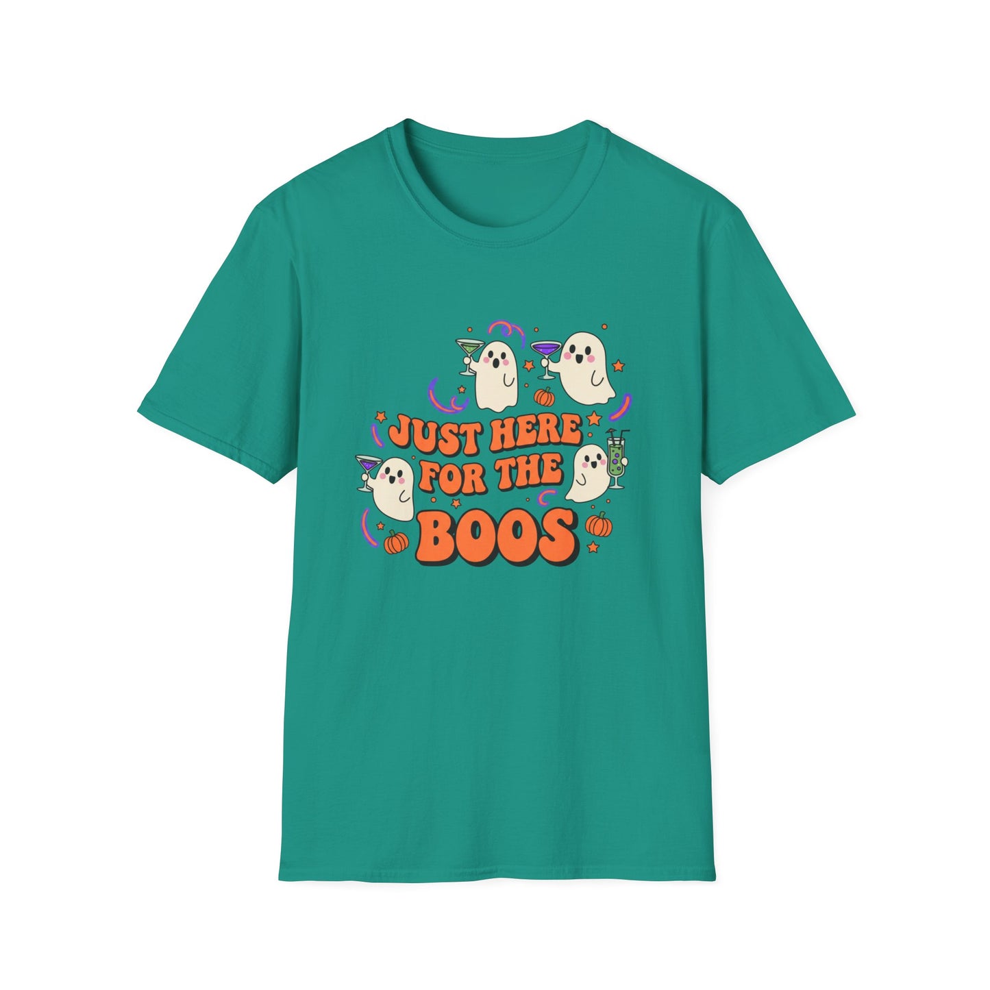 Just Here for the Boos Halloween T-Shirt – Unisex Ghost Tee