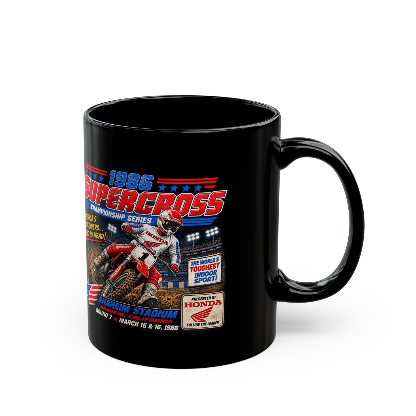 Supercross 1988 Racing Black Mug