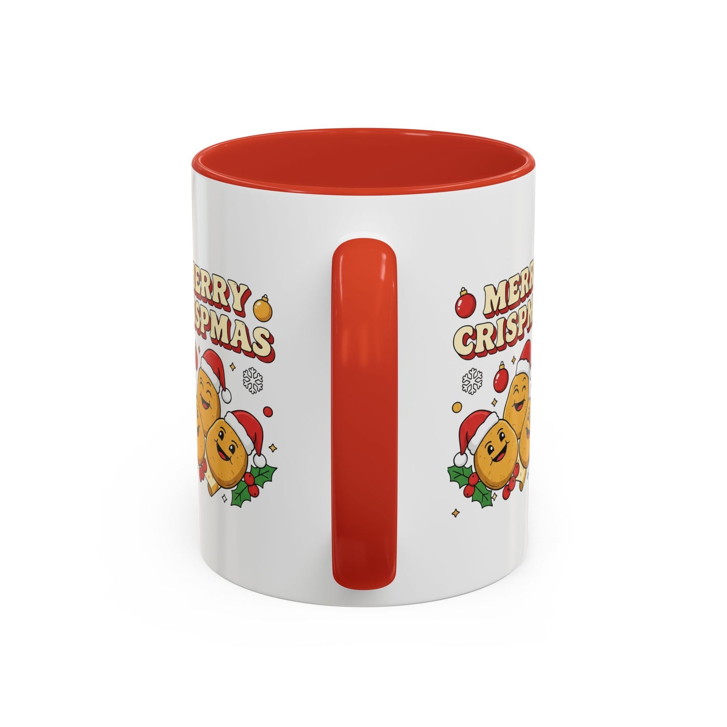 Merry Crispmas Christmas Accent Mug – Funny Festive Mug