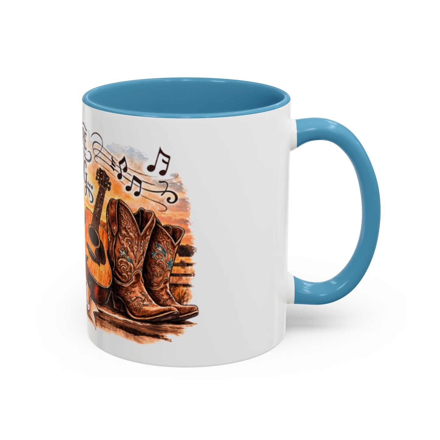 Mug à café country - Mug accent "Juste une autre chanson country" (325 ml)