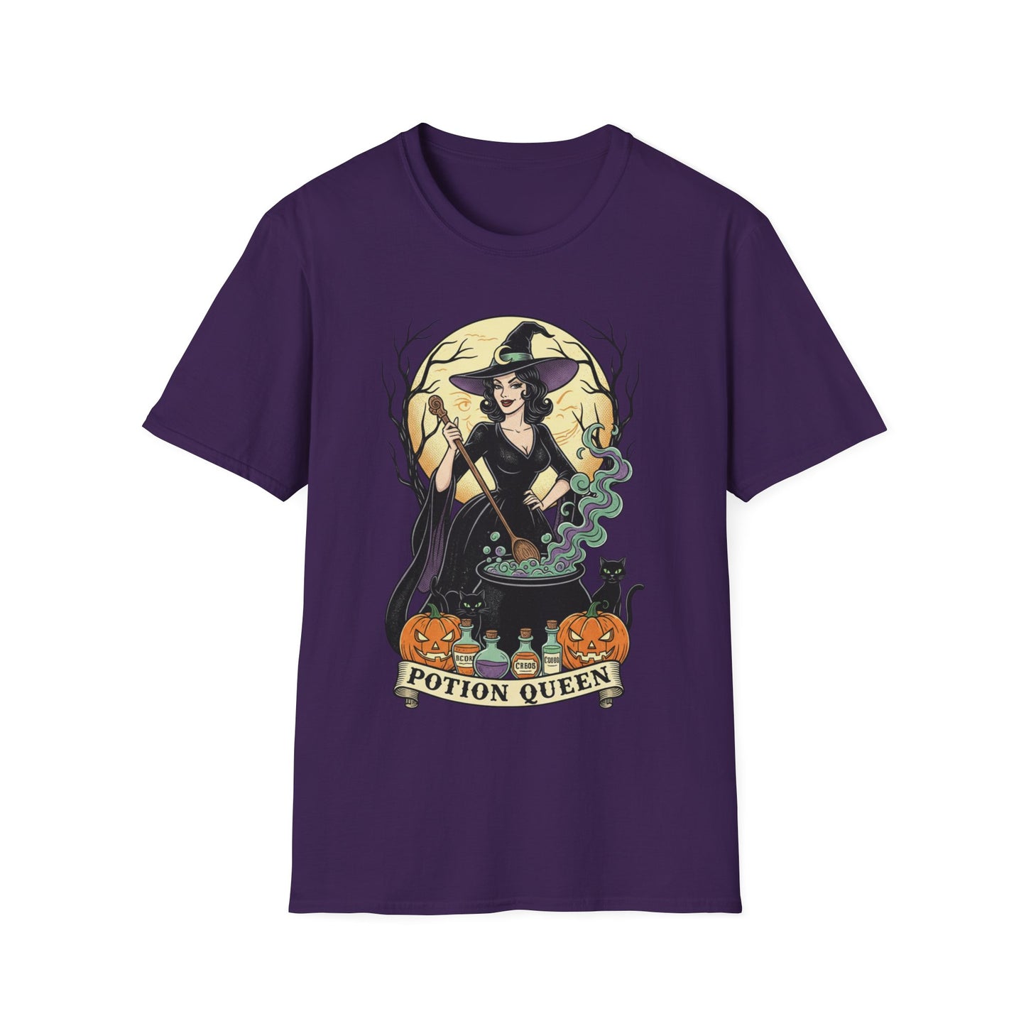 Potion Queen Halloween T-Shirt – Witch Graphic Unisex Tee
