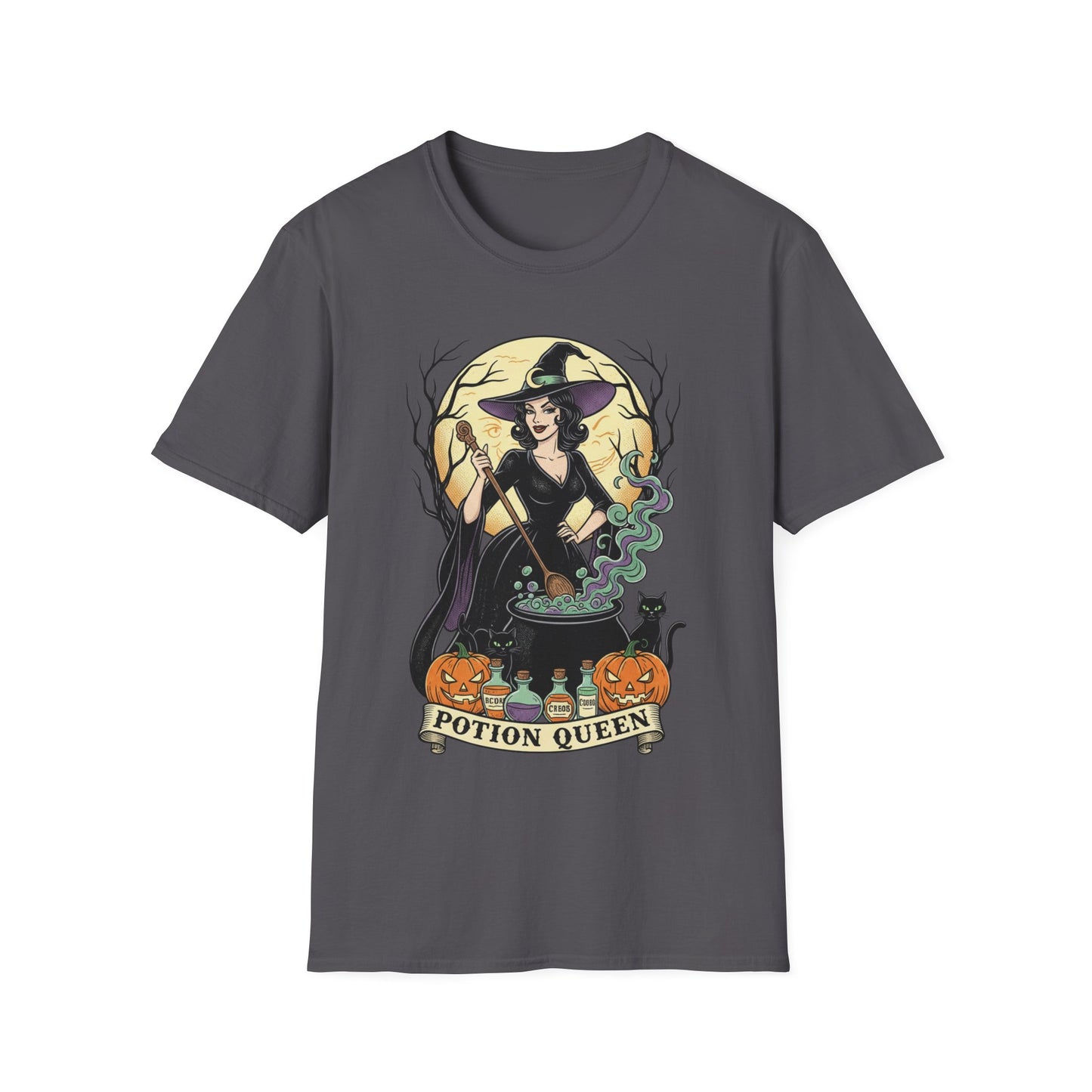 Potion Queen Halloween T-Shirt – Witch Graphic Unisex Tee