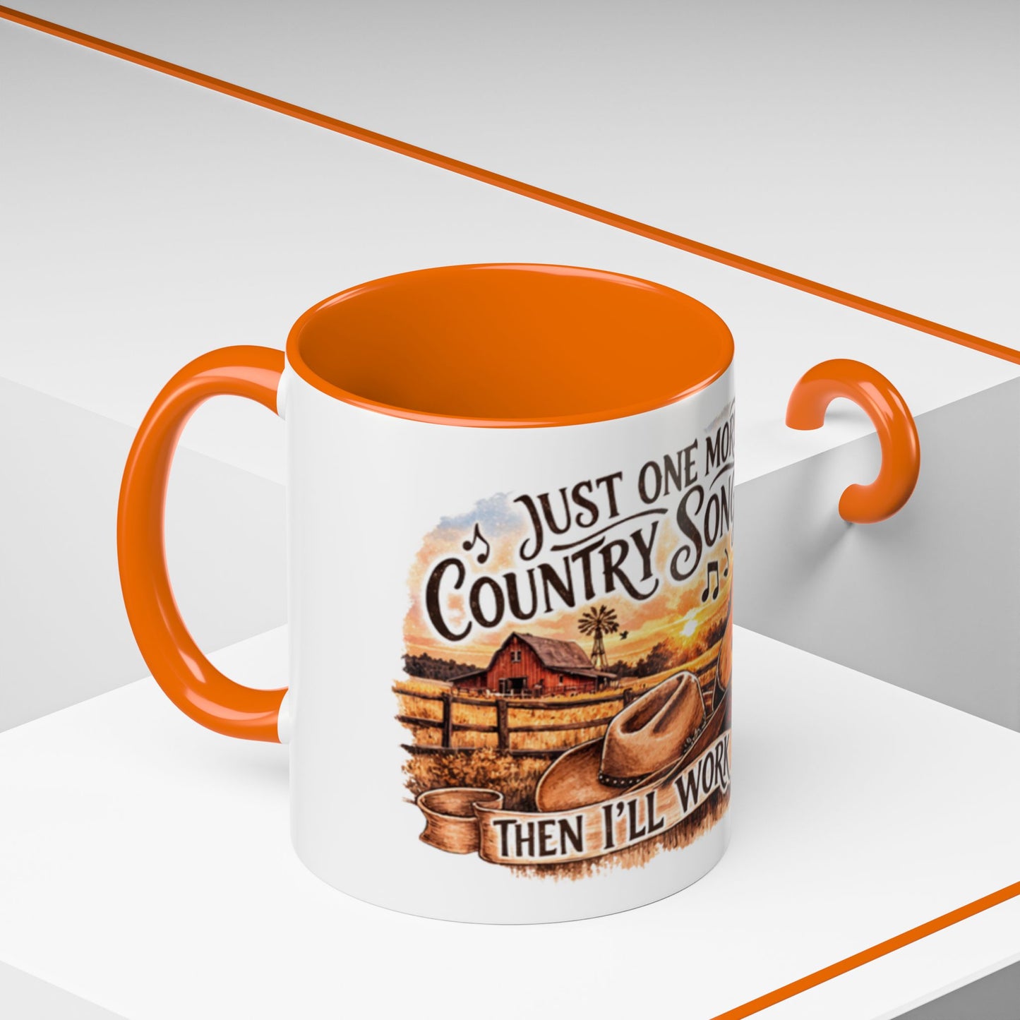 Mug à café country - Mug accent "Juste une autre chanson country" (325 ml)