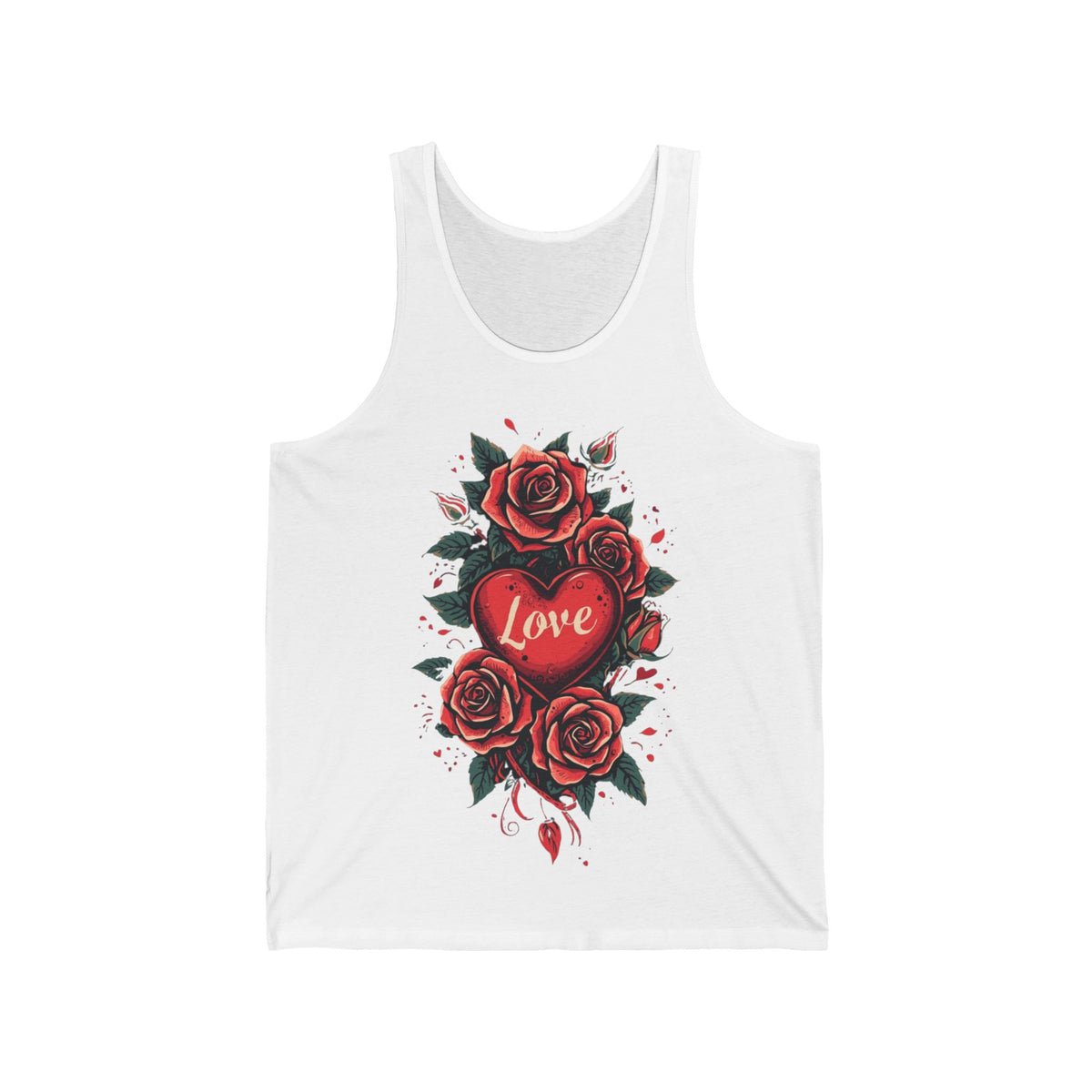 Hearts & Roses Tanktop mit doppelseitigem Print