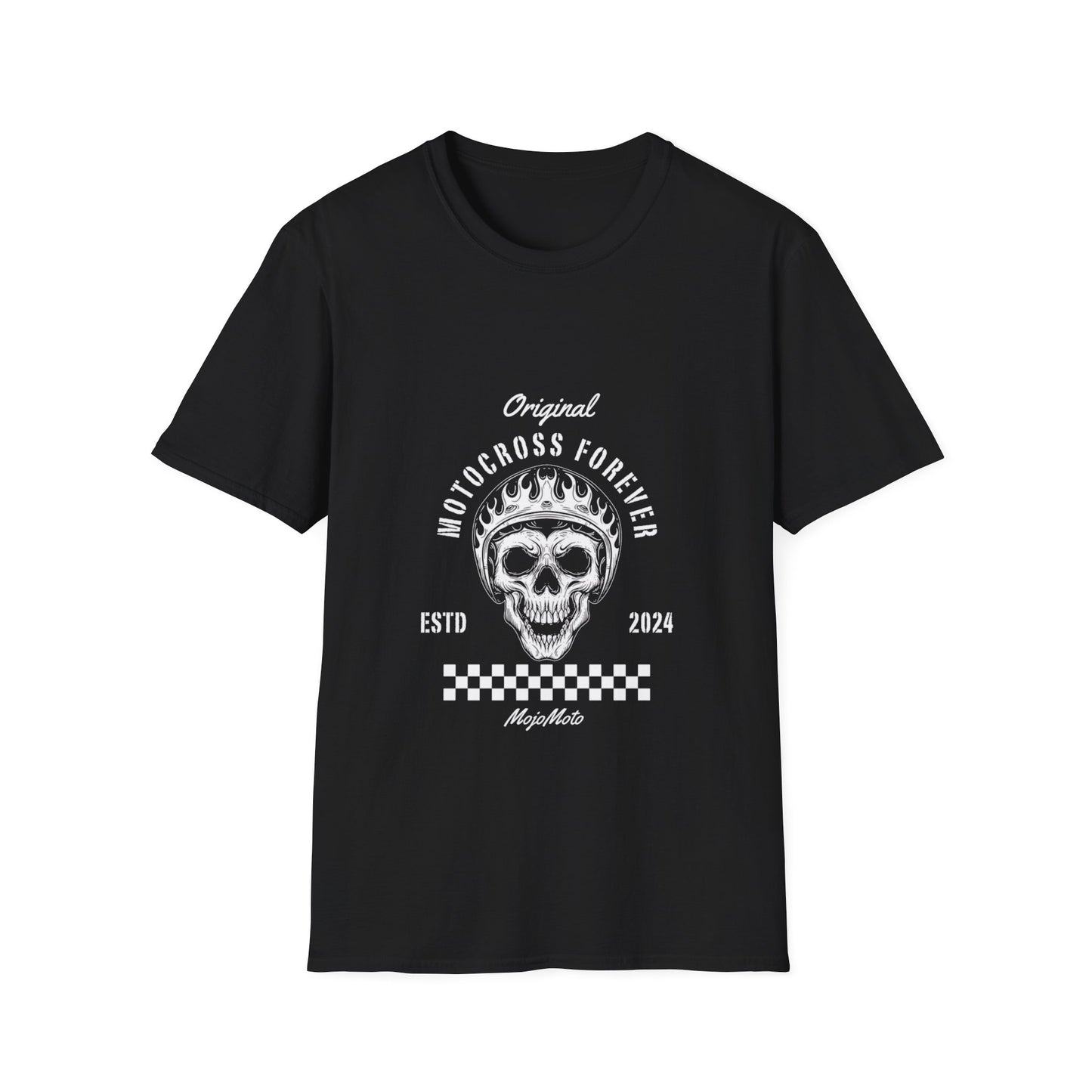 Motocross Forever T-Shirt, Unisex Graphic Tee, Skull Design, Perfect for Riders, Sport Enthusiasts, Gift for Motocross lovers everywhere