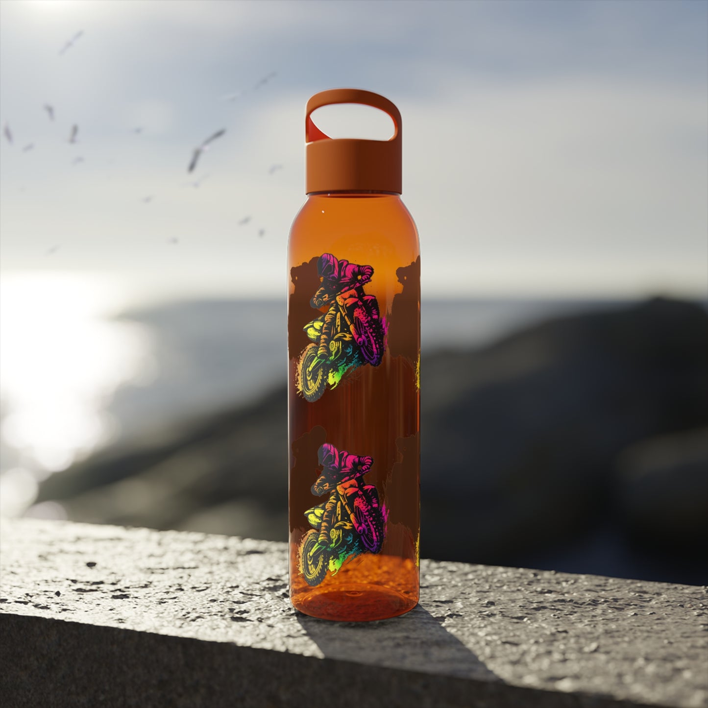 Moto Dirt Bike Water Bottle