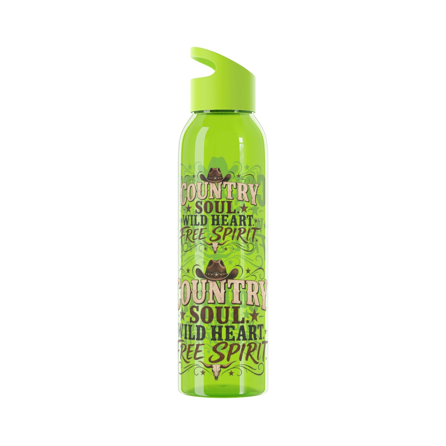 Country Soul Wild Heart Free Spirit Water Bottle – Country Western Bottle