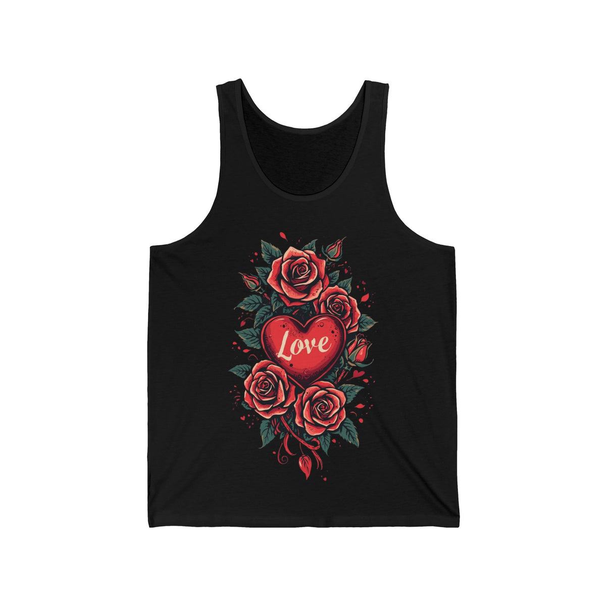 Hearts & Roses Tanktop mit doppelseitigem Print