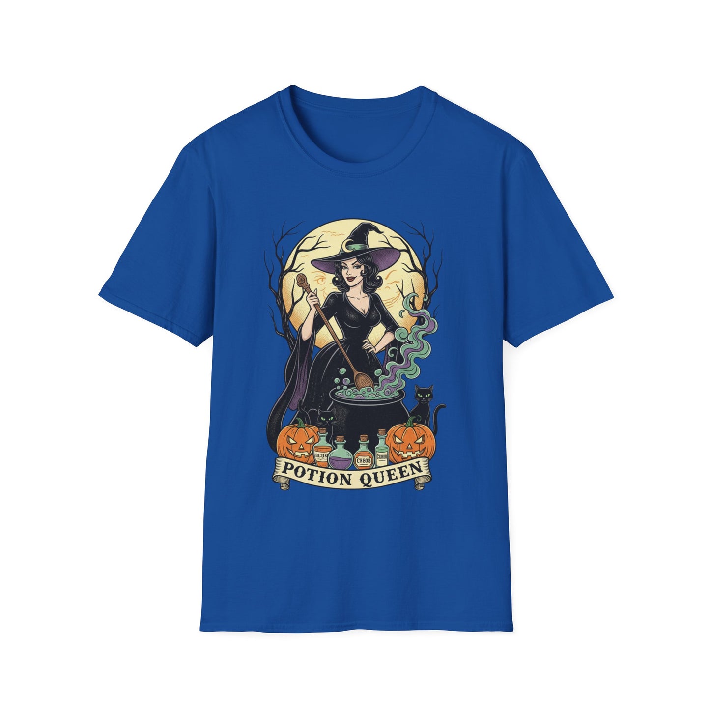 Potion Queen Halloween T-Shirt – Witch Graphic Unisex Tee