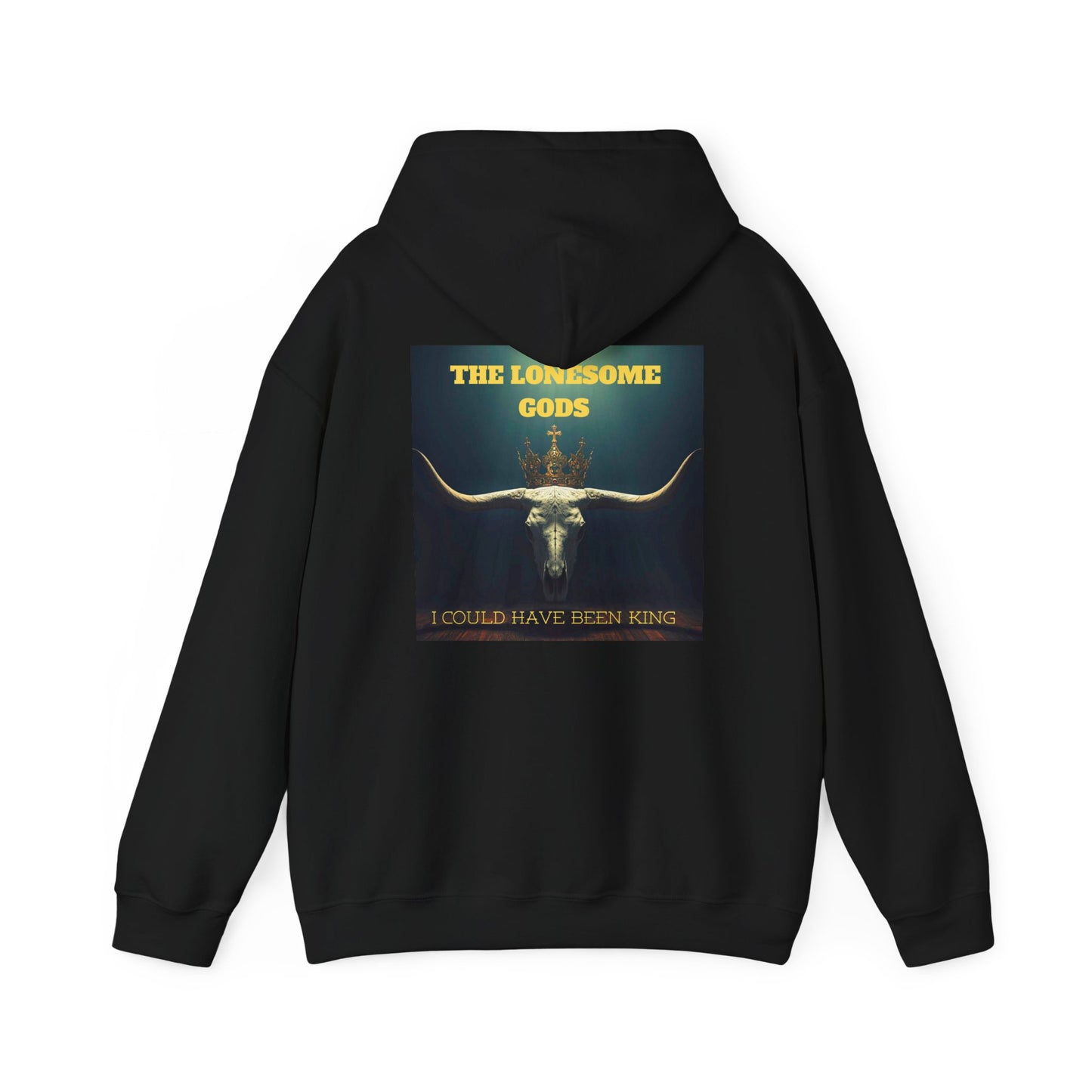Sweat à capuche graphique Lonesome Gods - Sweat-shirt unisexe en tissu épais avec motifs des deux côtés