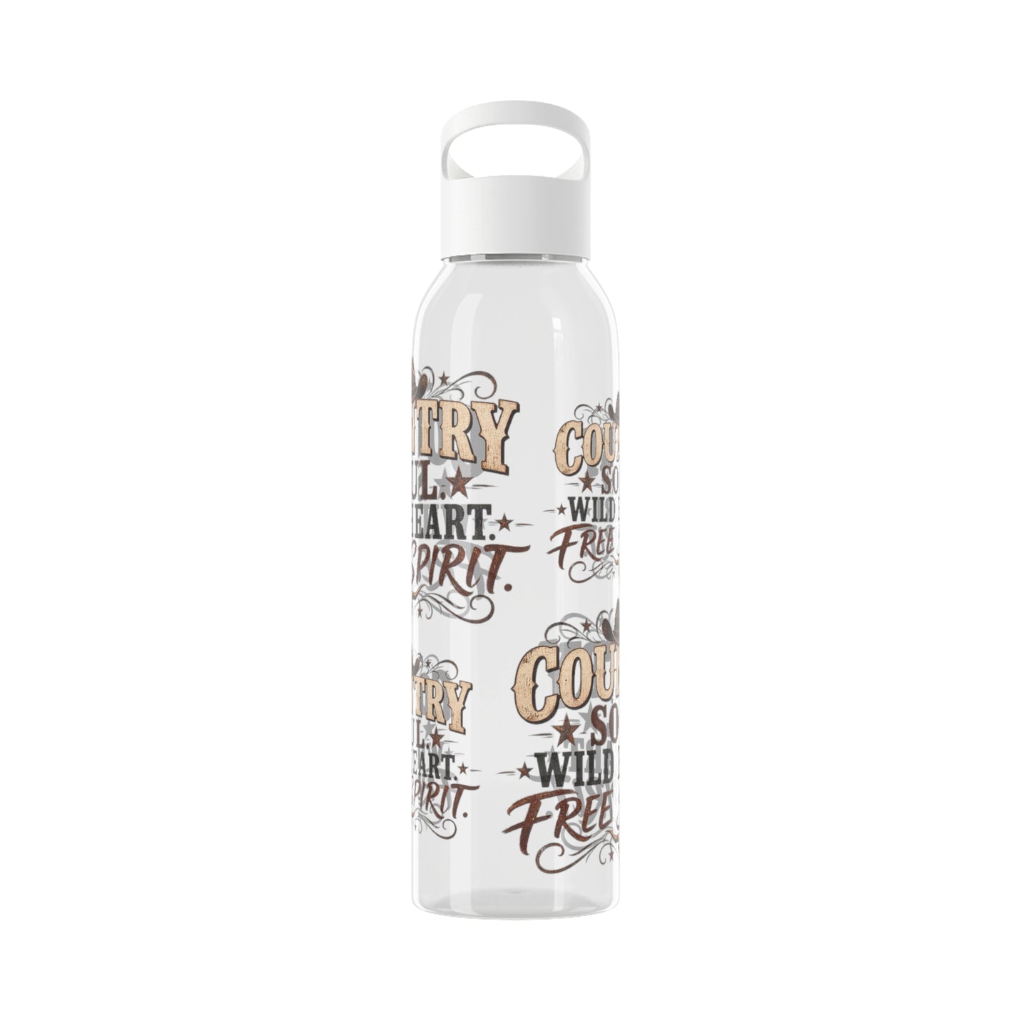 Country Soul Wild Heart Free Spirit Water Bottle – Country Western Bottle