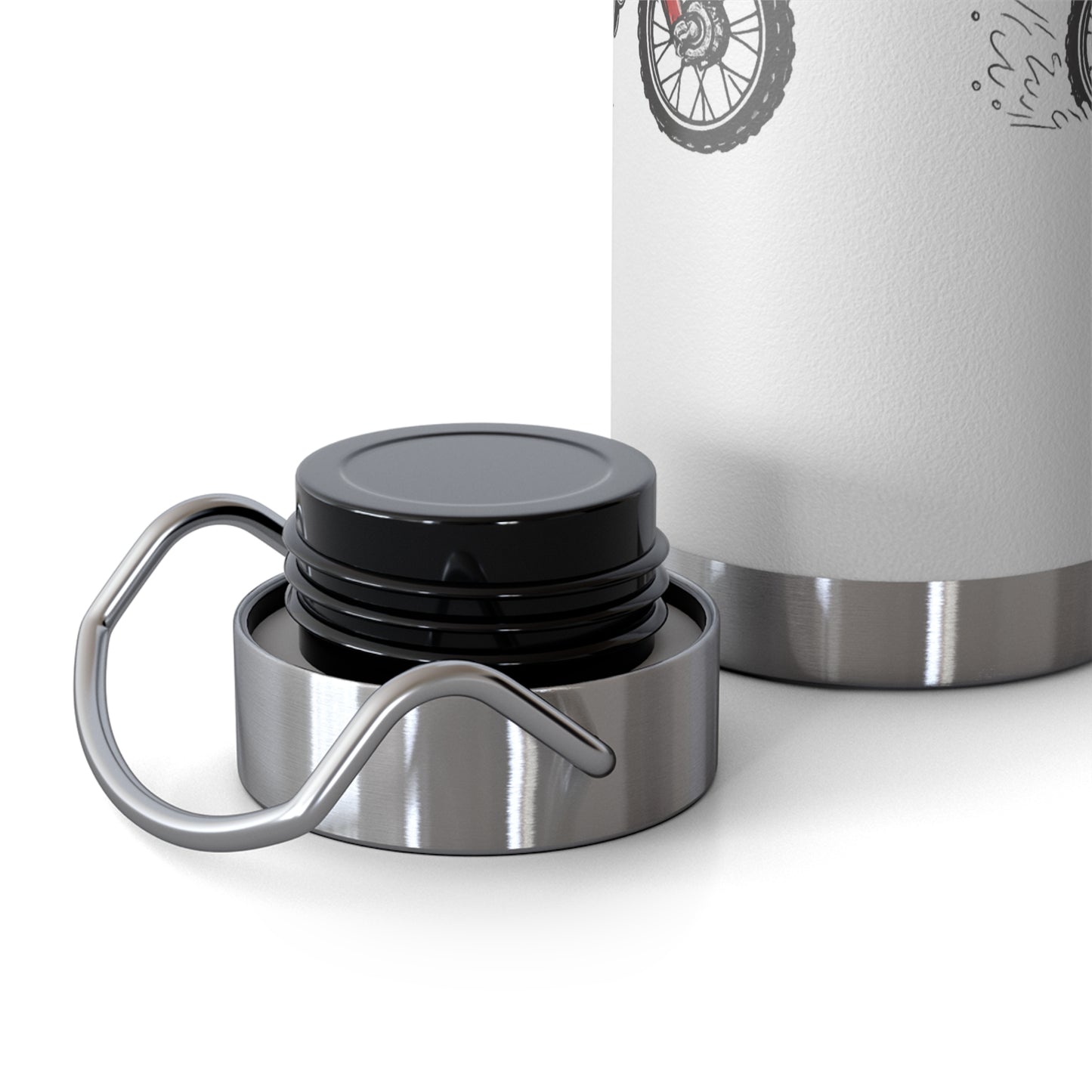 North Pole Express Motocross Christmas Insulated Flask