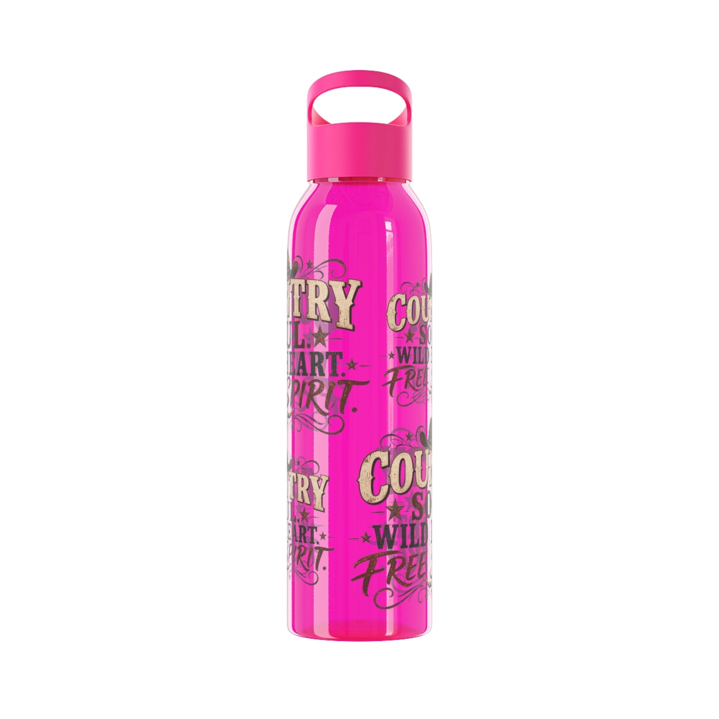 Country Soul Wild Heart Free Spirit Water Bottle – Country Western Bottle