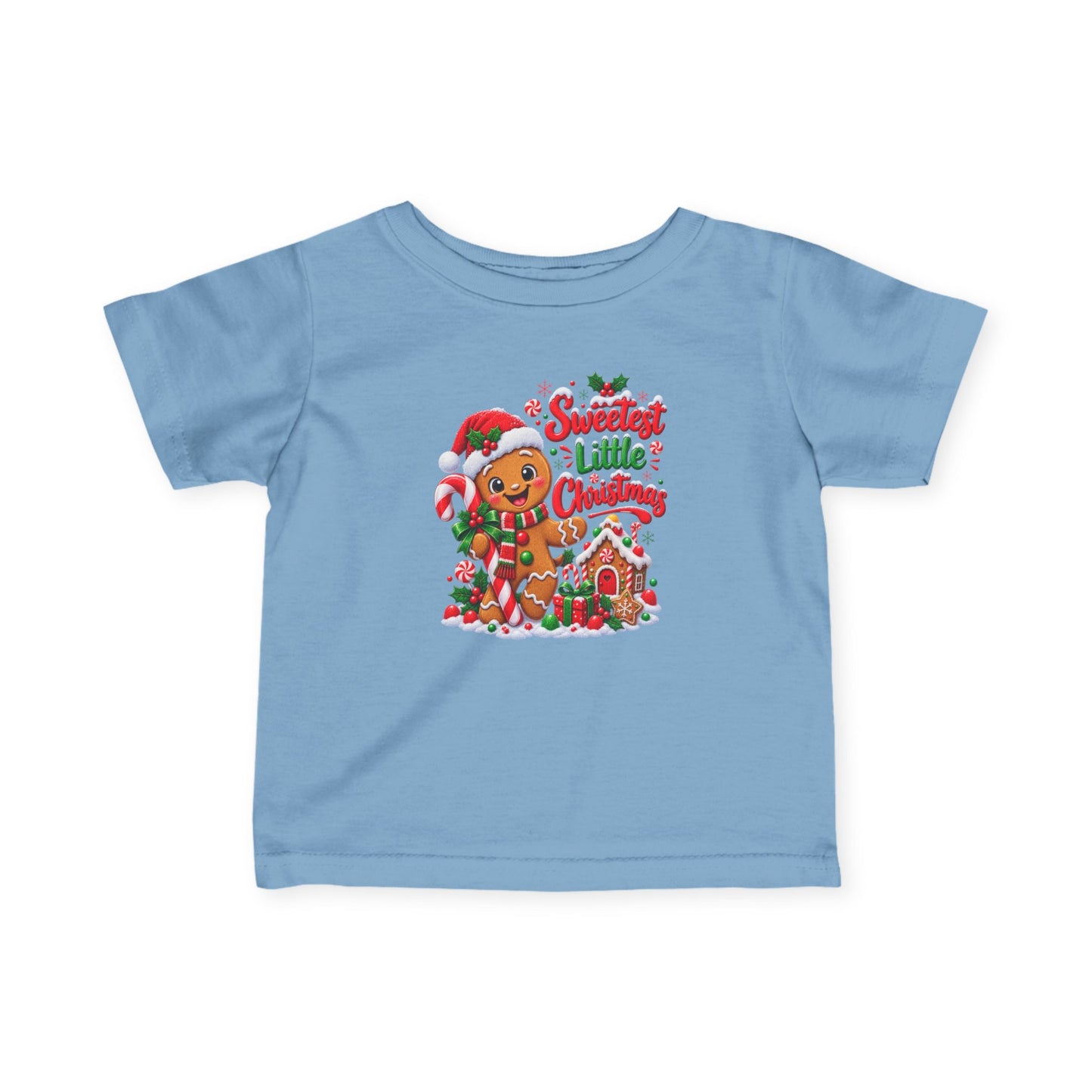 Sweetest Little Christmas Infant T-Shirt – Gingerbread Tee
