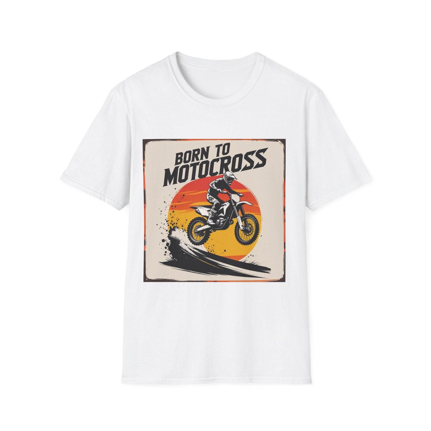 Born to Motocross Sunset Vintage T-shirt