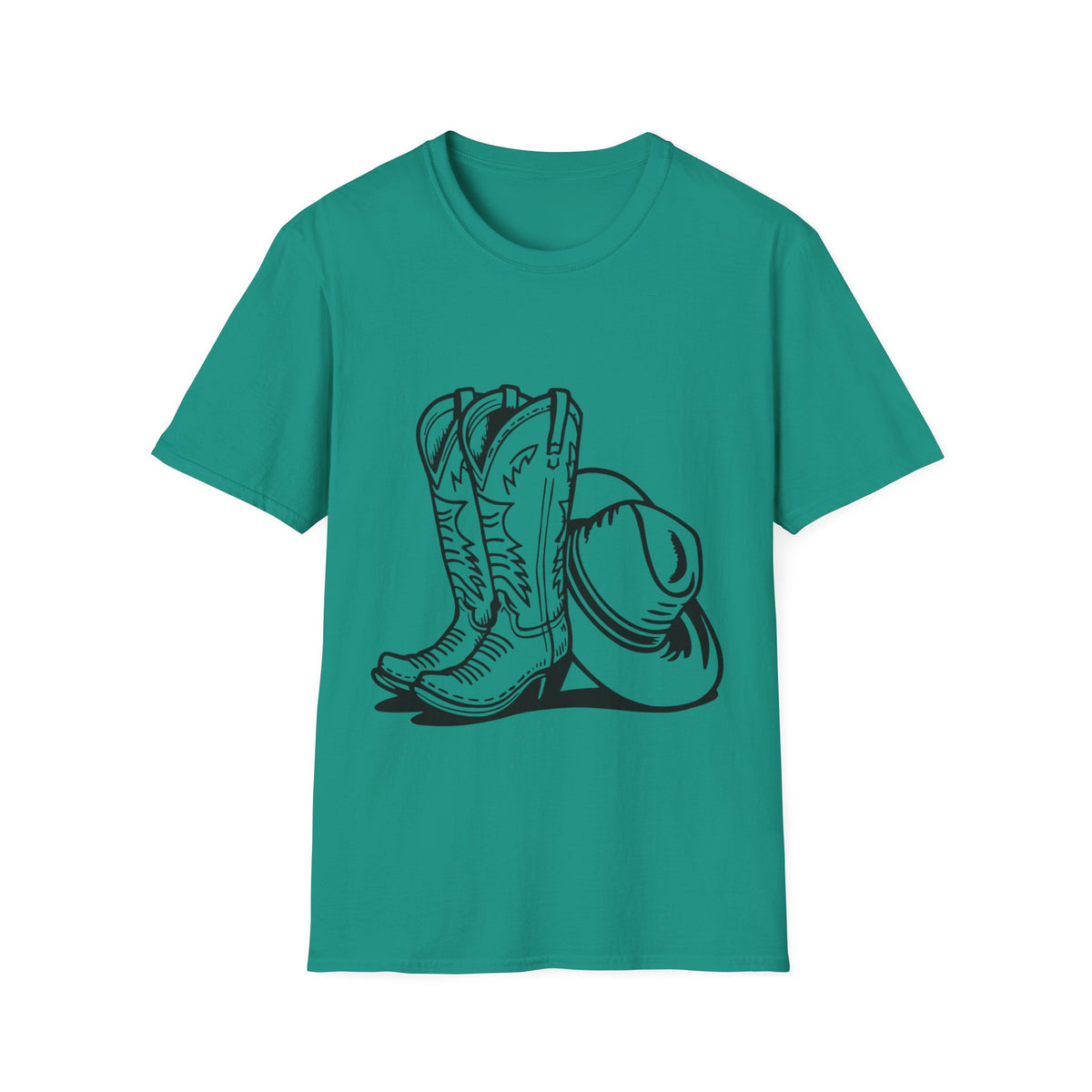 T-shirt Bottes et chapeau de cow-boy – T-shirt graphique style western
