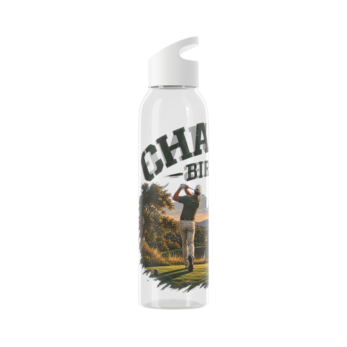 Chasing Birdies Golf Water Bottle – Full Wrap Golfer Design