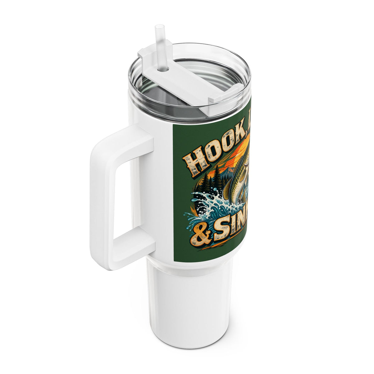 Hook, Line & Sinker 40oz Tumbler – Vintage Fishing Tumbler