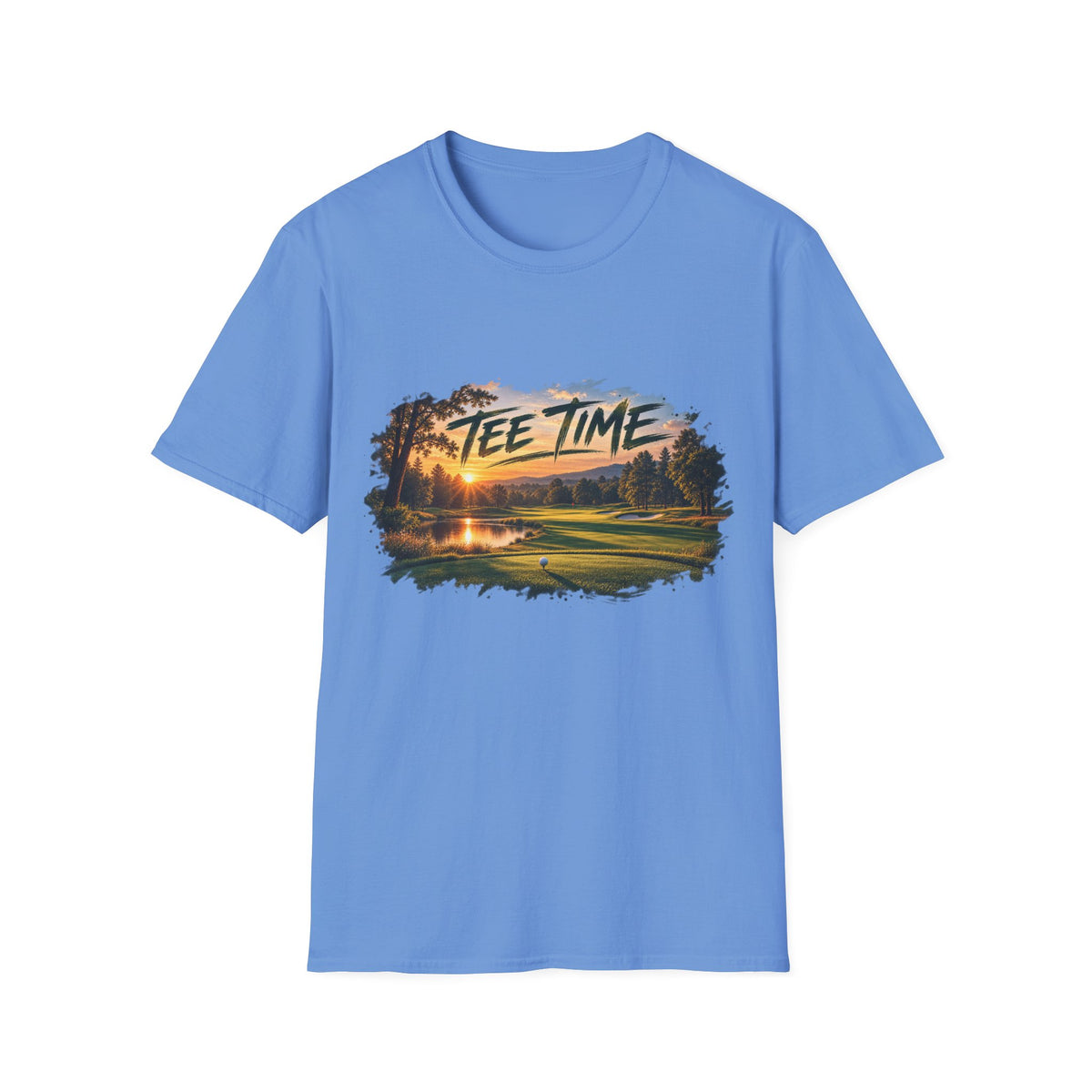 Tee Time Golf T-Shirt – Sunset Golf Course Tee