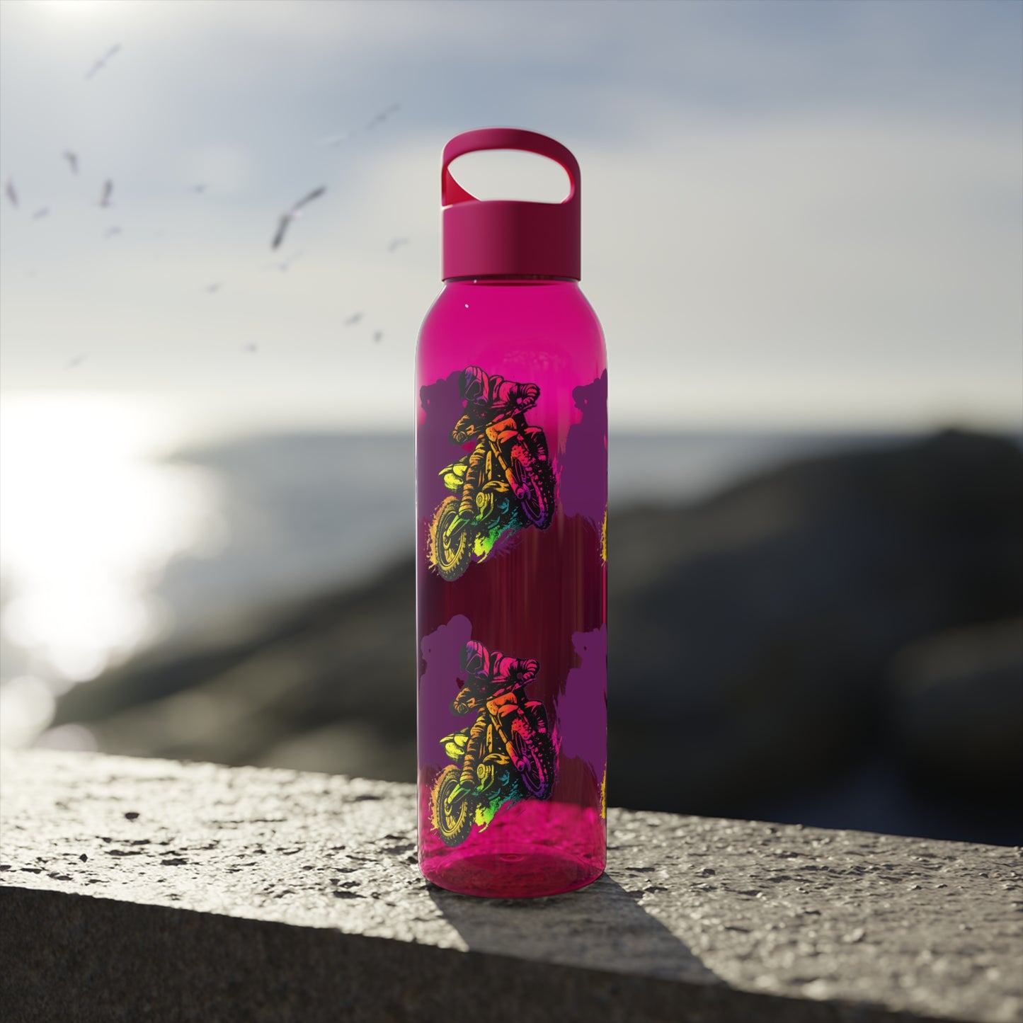 Moto Dirt Bike Water Bottle