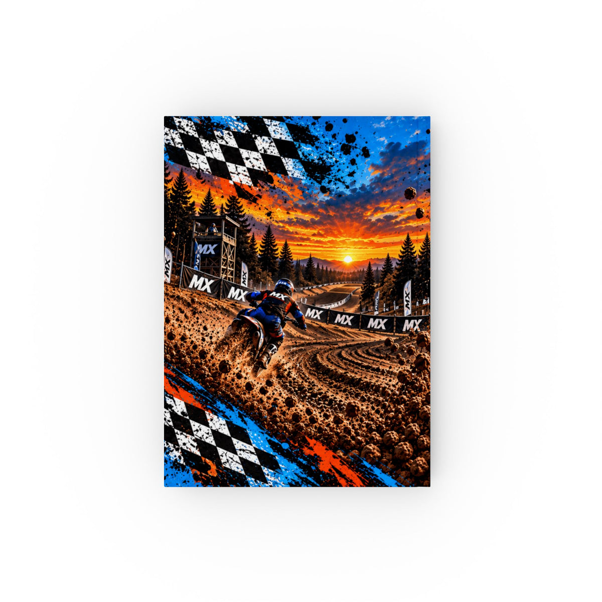 Full Throttle Hardback Journal – Motocross Notebook
