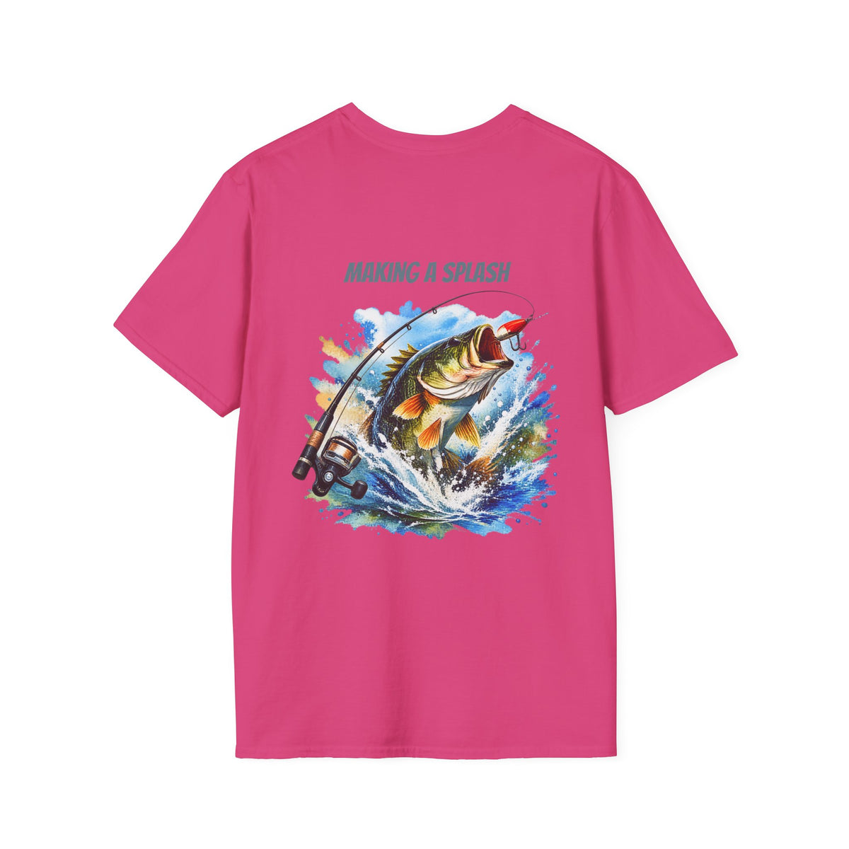 Angeln T-Shirt Macht Furore Fisch Grafik Tee