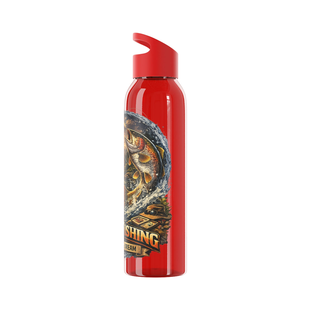 Gourde River Fishing Living the Dream – Bouteille de pêche pour pêcheur